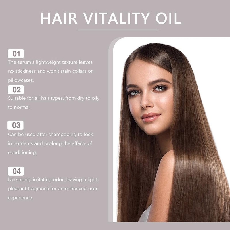 Aceite for el cuidado del cabello con gotero