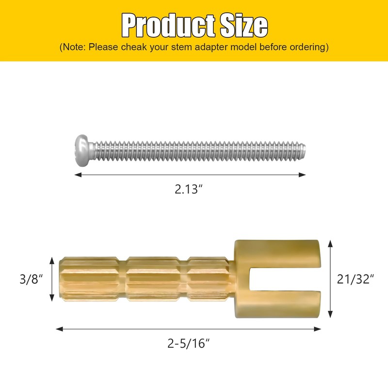 Stem Adapter Replacement for 970-0770 Plumbing Shower Handle Stem Extension