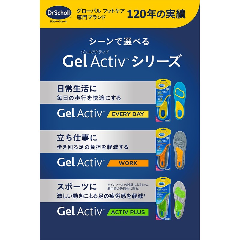 Dr. Scholl's Gel Active Insoles Everyday S (22.5cm-26.0cm)