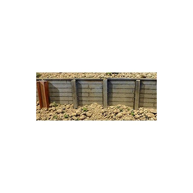 Flexible Timber Retaining Wall -- Large for HO, S &