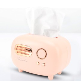 Retro Radio Tissue Box Holder, Facial Tissue Box Cover Holders, Fashional Cute Radio Shaped Versatile Facial Tissue Box Cover for Bathroom