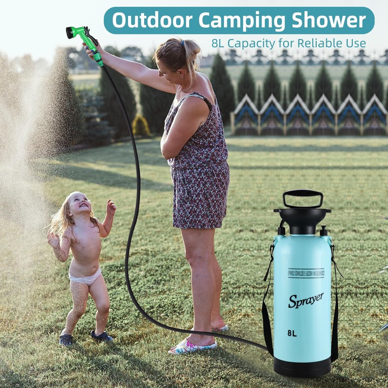 Finderomend Portable Shower for Camping with 7 Spray Modes, Hand