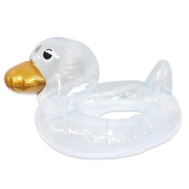 mitas Swim Ring, Duck, Float, Children, Baby, Transparent, Duck, Sit, Play in Water, Pool, Swimming, Sea, Beach, Duck, Instagram, SNS, Shine, O-Shaped, Foothole, Leg Hole, Summer, Cute, With Sit,