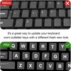 2PCS English Keyboard Stickers, Universal Replacement English Keyboard Letter with