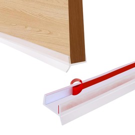 Skirting Board Kitchen Skirting Profile Seal for Kitchen Plinth for 15 mm 16 mm 17 mm Wood Thickness Sealing Profile for Kitchen Plinth 2.5 m (Transparent, 2.5)