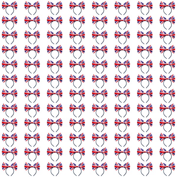 Union Jack Bow Headband - Pack of 3 - Union