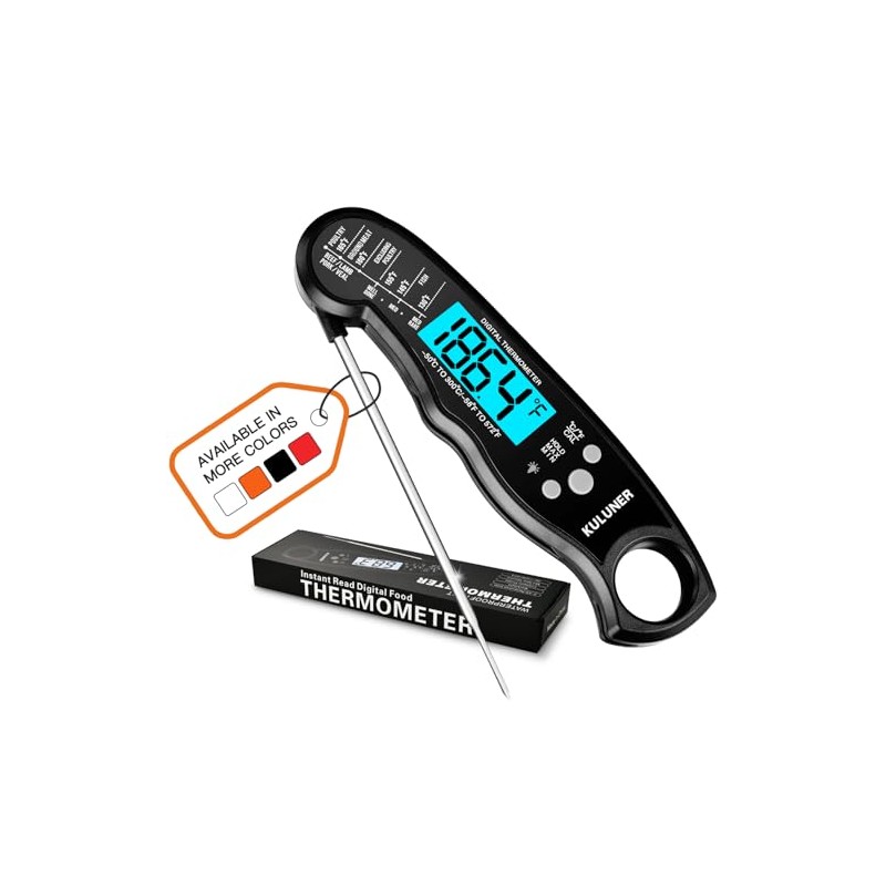 KULUNER Digital Meat Thermometer - Fast Waterproof Cooking Tool