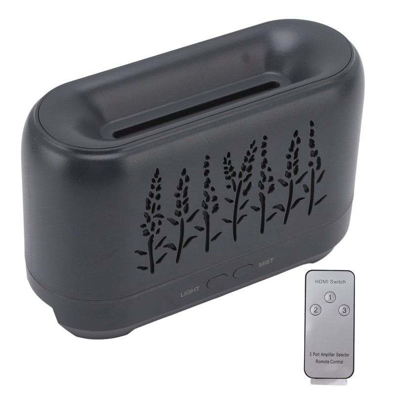 200ml Essential Oil Diffuser Hollow Out Quiet Diffuser with Flame