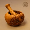 DAS OLIVENHOLZBRETT® Mortar and Pestle Round Approx. 12 cm