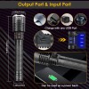 Garberiel Super Bright 90000000LM XHP120 LED Flashlight Rechargeable Powerful Stroll