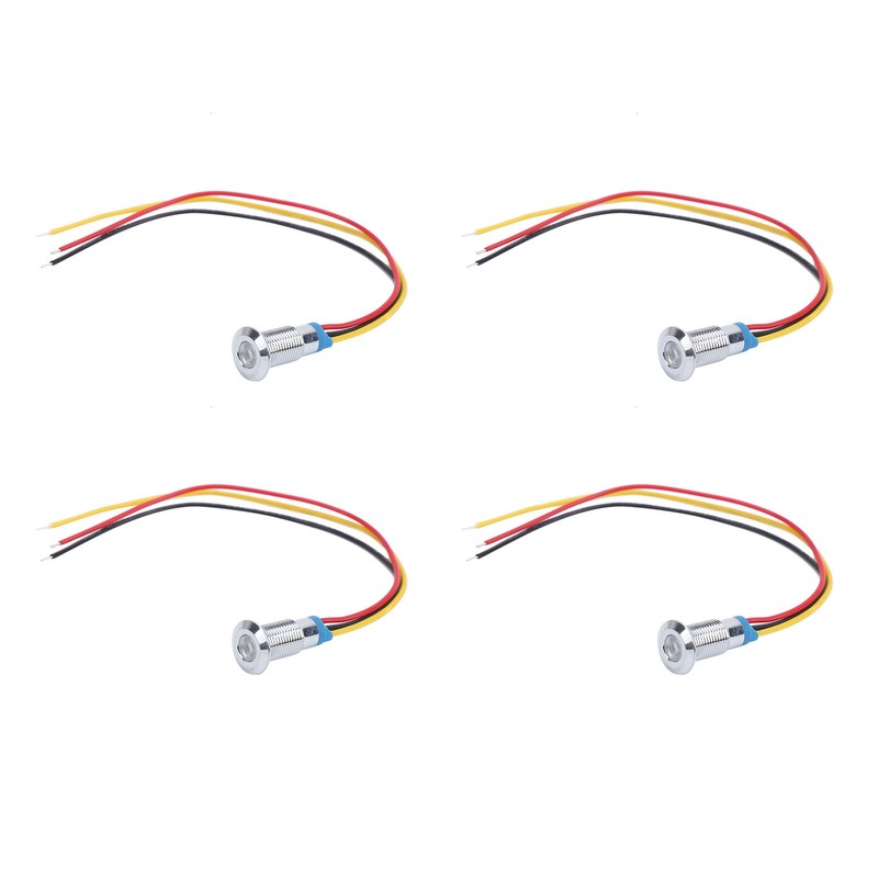 4 Set LED Indicator Light Common Cathode Lamp Industrial Control