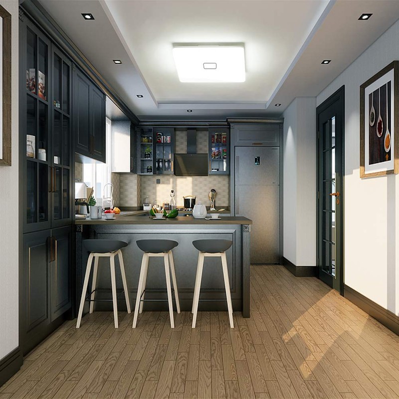 Airand 5000K LED Ceiling Light Flush Mount 24W 12.6in Square
