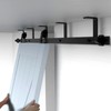 AONAYIOA 7FT Ceiling Mount Bracket Sliding Barn Door Hardware Kit