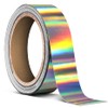 VViViD Silver Holographic Lazer Chrome Air-Release Adhesive Vinyl Tape Roll