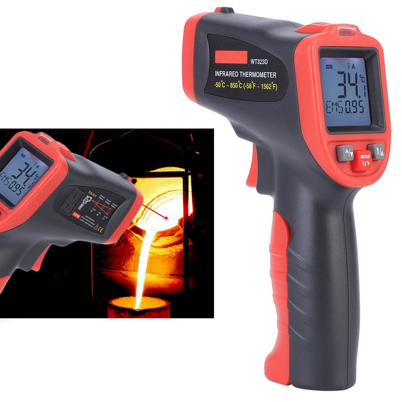 WT323D 50℃850℃ Handheld NonContact Digital Infrared IR Thermometer Temperature Tester