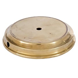 B&P Lamp® 7 Inch Unfinished Brass Finish Modern Style Spun Lamp Base