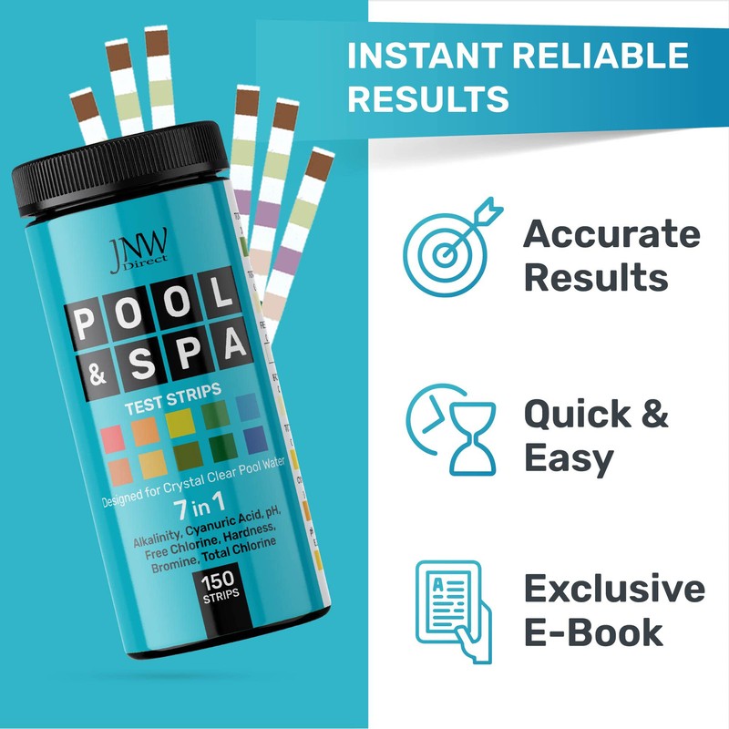 JNW Direct JNW 7-in-1 Pool Test Strips - 150 Quick