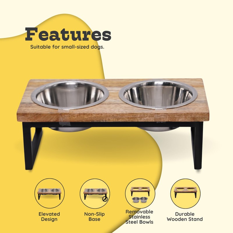 AASPIRE PETS Elevated Dog Bowls, 4” Small Dogs & Cats