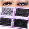 Lash Clusters with Spikes 60D-100D Volume Eyelash Clusters Spiky Individual