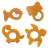 GRÜNSPECHT Organic Natural Rubber Teether for Teething Babies, Massages Gums,