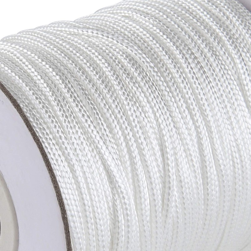 SAYAYA 109 Yards Braided Nylon Lift Shade Cord with Wood