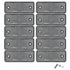 Yinaolan 10 Pack White Screw on Rectangular Reflectors, E11 Approval