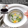 Pack of 4 Drain Strainer Shower, 7.5 cm Hair Strainer