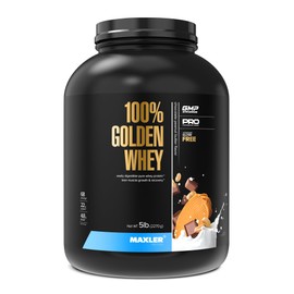 Maxler 100% Golden Whey Protein - 22g of Premium Whey Protein Powder per Serving - Pre Post Intra Workout - Fast-Absorbing Whey Hydrolysate, Isolate & Concentrate Blend - Chocolate Peanut Butter 5 lbs