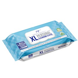 Premium Formulations XL Adult Wipes – (56 Wipes) High Traction, Uber Thick & Extra Large Wash Cloths | Disposable Incontinence Wipes with Aloe for Personal Hygiene