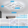 DELIPOP 23 Inch Dimmable Modern Ceiling Light, 36W 3000K/4500K/6000K Color