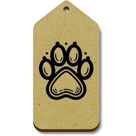 10 x 'Pet Paw Print' 66mm x 34mm Gift Tags (TG00129749)