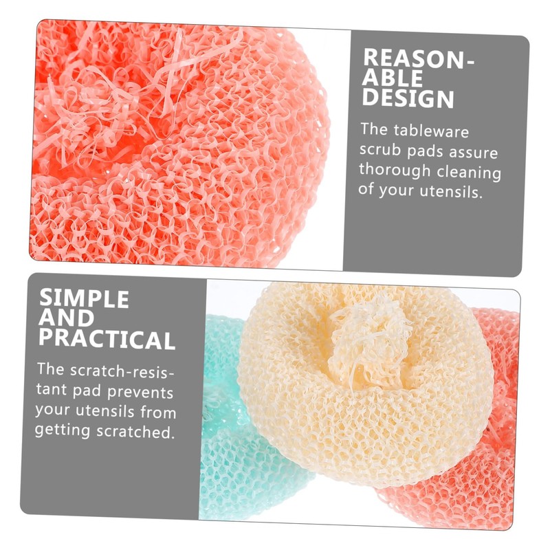 CIYODO 10pcs Dish Scrubbers Scrubber for Dishes Reusable Scouring Pads