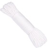 WedDecor 2mm White Nylon Braided Cord, 50 Meters - Ideal