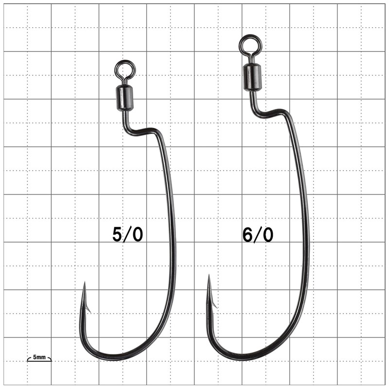 Gamakatsu TGW Worm 34R HYDROLL NSB #5/0 68-944 Rose