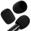 Microphone Cover, 2PCS Foam Mic Covers Black Microphone Windscreen Pop