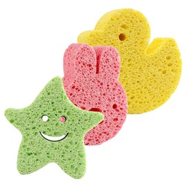 Baluue 6pcs Newborn Boys and Girls Bath Toys Year Old Bath Sponges Boy Girl Shower Sponge Tools