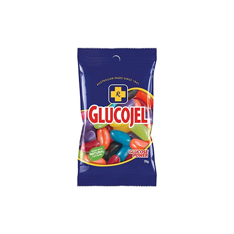 New Gold Cross GlucoJel JElly Beans Gluco Power 70g