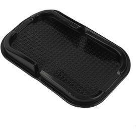 Almohadillas Antideslizantes Coche,Alfombrilla Antideslizante Auto,Soporte para Teléfono,Alfombrilla para Coche,Negro,155 mm x 100 mm x 20 mm,Poliéster