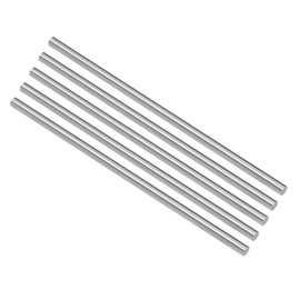 sourcing map Round Steel Rod, 3.6mm HSS Lathe Bar Stock Tool 100mm Long, for Shaft Gear Drill Lathes Boring Machine Turning Miniature Axle, Cylindrical Pin DIY Craft Tool, 5pcs