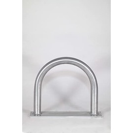 12" (H) x 13" (W) Aluminum Handrail w/Flat Base Plate - Safety Grab Bar - Marine, Docks, Decks, Boats, Pools, Hot Tubs