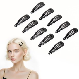Criyar Black 10PCSHair Clips & Barrettes for Women, Slide-proof Candy Color Hair Pins with Durable Oil-Dip Finish, Gentle Hold Accessories for Women