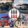 8pzs Ttapones Llantas Aluminio Válvula Para Auto Moto Bici