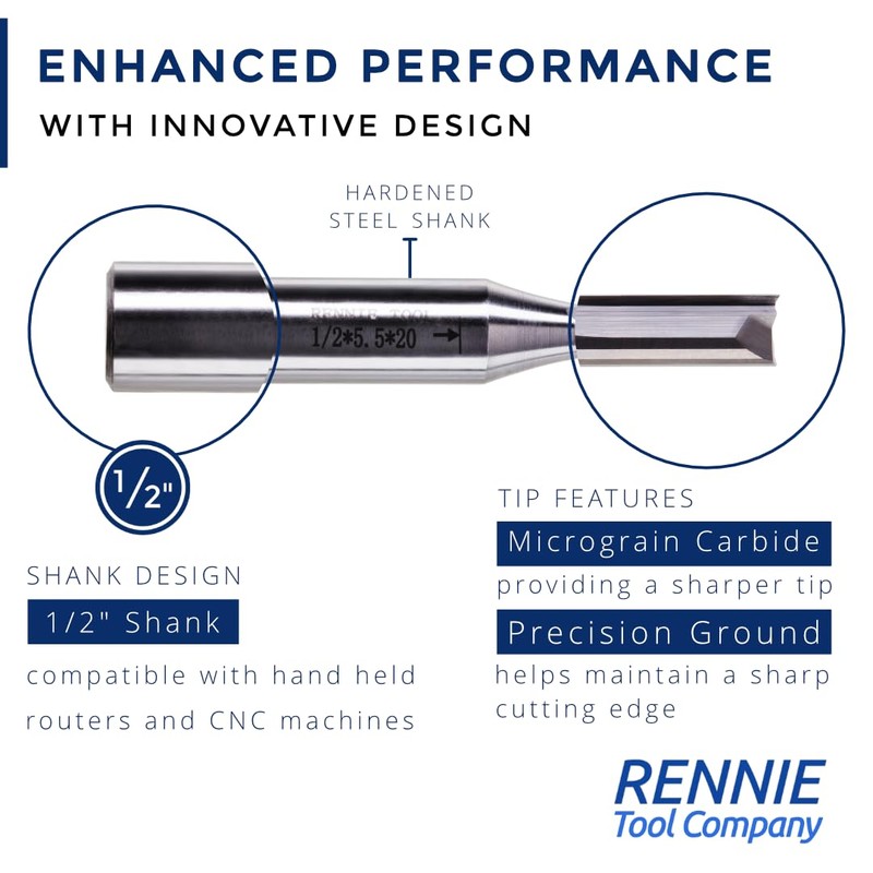Rennie Tools - 8mm Cutting Diameter x 30mm Flute x