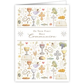 Quire Collections Card Religious Symbols,115 x 163mm