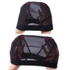 Black Mesh Dome Cap Hair Net for Wigs with Wide