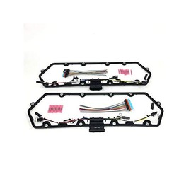 Valve Cover Gasket with Single Integral Fuel Injector Connectors - Compatible with 1999-2003 Ford F350 Super Duty 7.3L V8