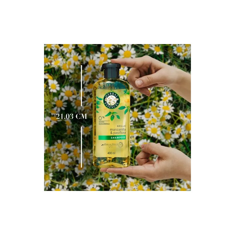 Shampoo Herbal Essences Brillo Manzanilla & Pasiflora 400 ml