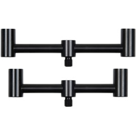 Fox Black Label 2 Rod Slim Buzz Bars - 2 Buzzer Bars for Carp Fishing, Rod Holder for Bite Alarm, Rod Rest for Carp Rods, Rodpod