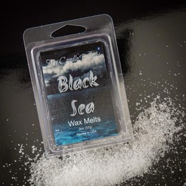 Black Sea - Ocean, Salt, Airy Scented Melt - Maximum Scent Wax Cubes/Melts- 1 Pack -2 Ounces- 6 Cubes Gift for Women, Men, BFF, Friend, Wife, Mom, Birthday, Sister, Daughter, Long Lasting Wax Tart