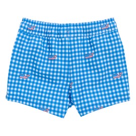 vineyard vines Baby Boy's Chappy Trunks, Gingham Tide Blue